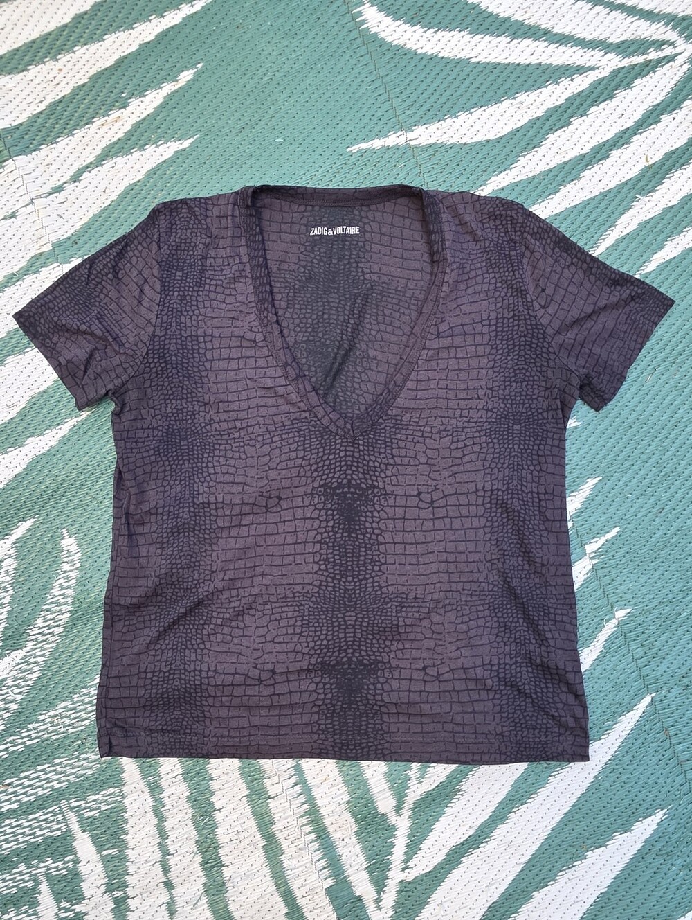 Zadig & Voltaire Animal Print Shirt Medium